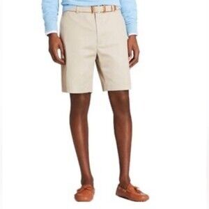 Brooks Brothers Tan Flat Front Chino 8.5" Inseam Shorts Size 40